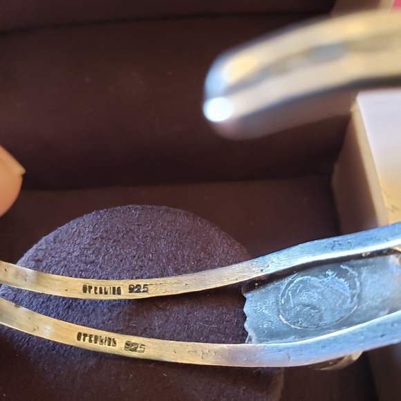 Sterling Southwest Turquoise Cuff - Picture 3 of 7